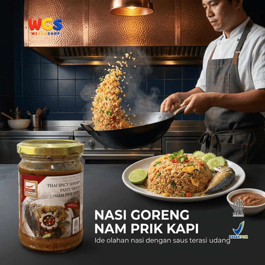 Mae Supen Saus Terasi Udang Pedas Thailand Nam Prik Kapi 227g