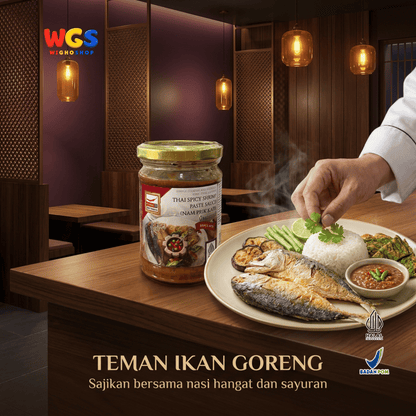 Mae Supen Saus Terasi Udang Pedas Thailand Nam Prik Kapi 227g