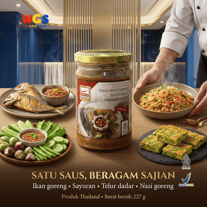 Mae Supen Saus Terasi Udang Pedas Thailand Nam Prik Kapi 227g