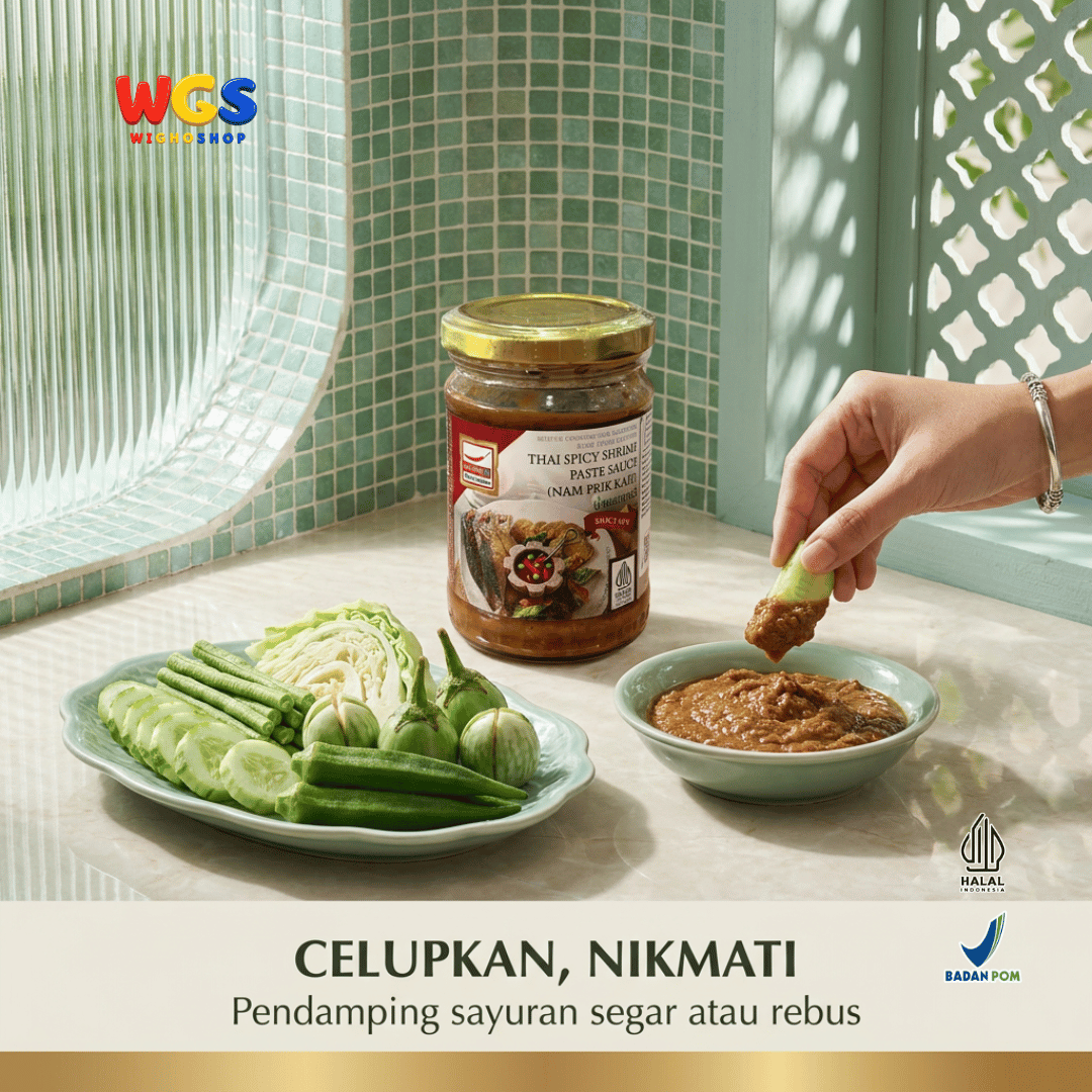 Mae Supen Saus Terasi Udang Pedas Thailand Nam Prik Kapi 227g
