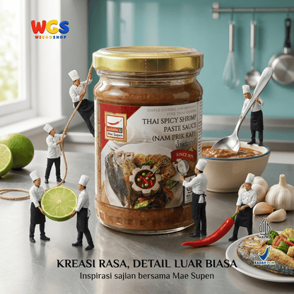 Mae Supen Saus Terasi Udang Pedas Thailand Nam Prik Kapi 227g