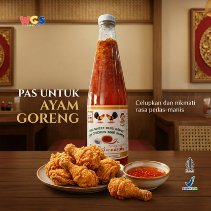 Mae Supen Thai Sweet Chili Sauce 930g - Saus Sambal Thailand Pedas Manis Dipping Sauce Ayam Goreng Dimsum Seafood