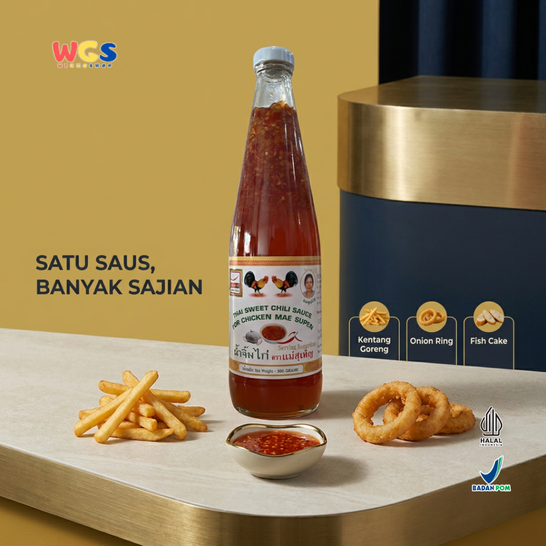 Mae Supen Thai Sweet Chili Sauce 930g - Saus Sambal Thailand Pedas Manis Dipping Sauce Ayam Goreng Dimsum Seafood