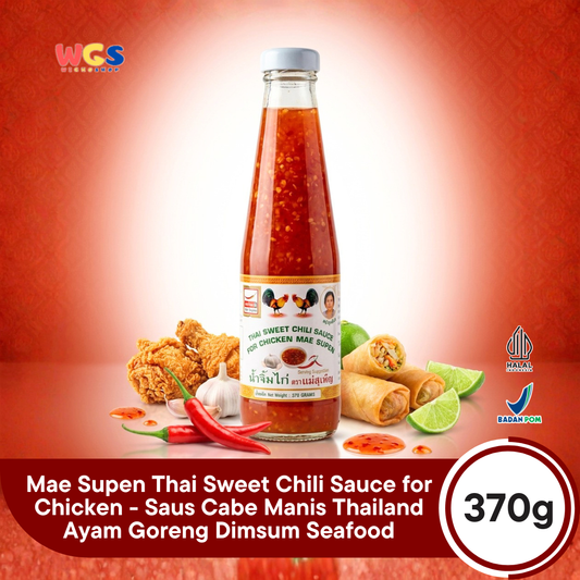 Mae Supen Thai Sweet Chili Sauce for Chicken 370g - Saus Cabe Manis Thailand Ayam Goreng Dimsum Seafood