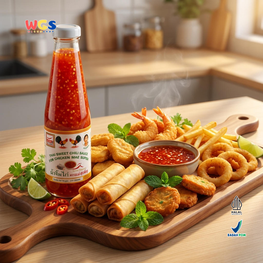 Mae Supen Thai Sweet Chili Sauce for Chicken 370g – Multipurpose Thai Sweet Chili Sauce