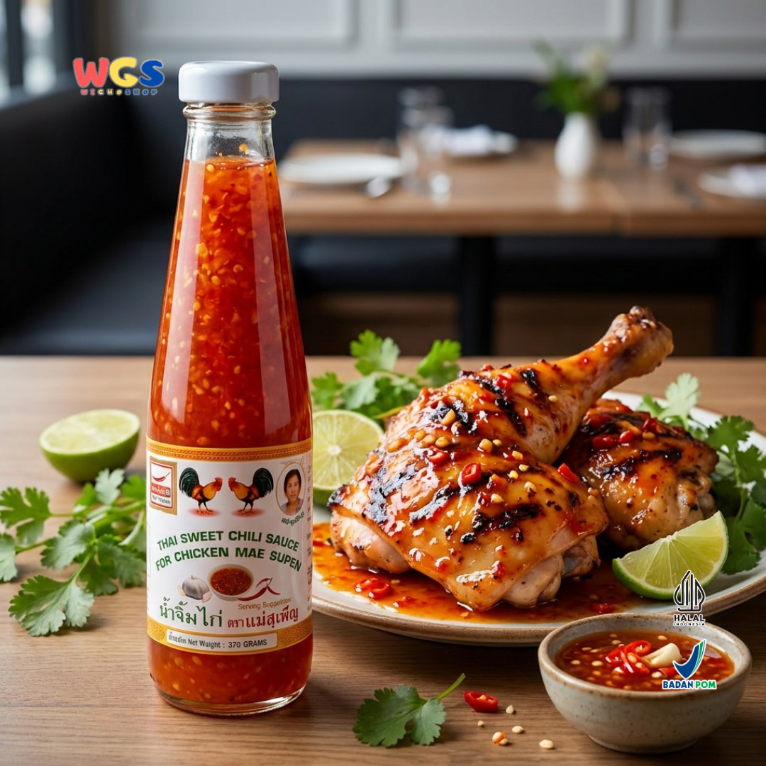 Mae Supen Thai Sweet Chili Sauce for Chicken 370g – Multipurpose Thai Sweet Chili Sauce