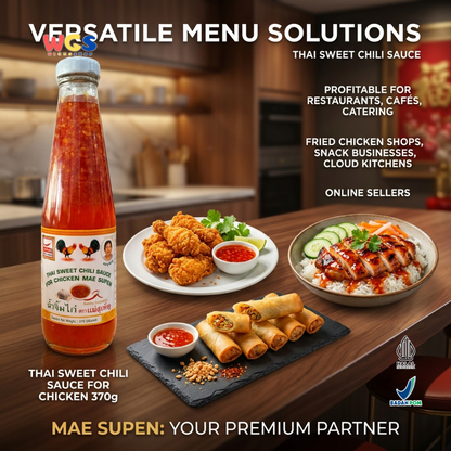 Mae Supen Thai Sweet Chili Sauce for Chicken 370g – Multipurpose Thai Sweet Chili Sauce
