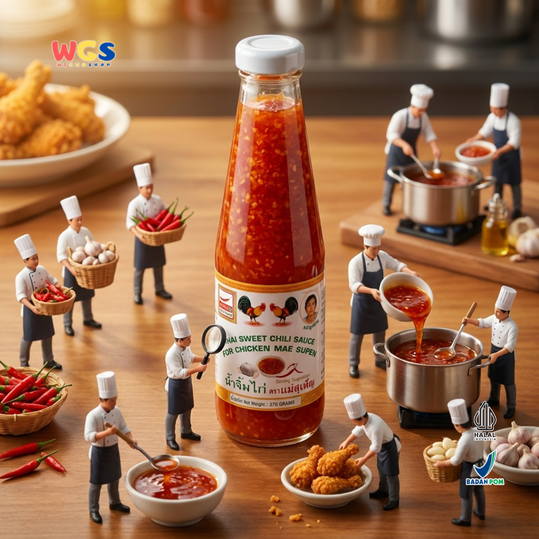 Mae Supen Thai Sweet Chili Sauce for Chicken 370g – Multipurpose Thai Sweet Chili Sauce