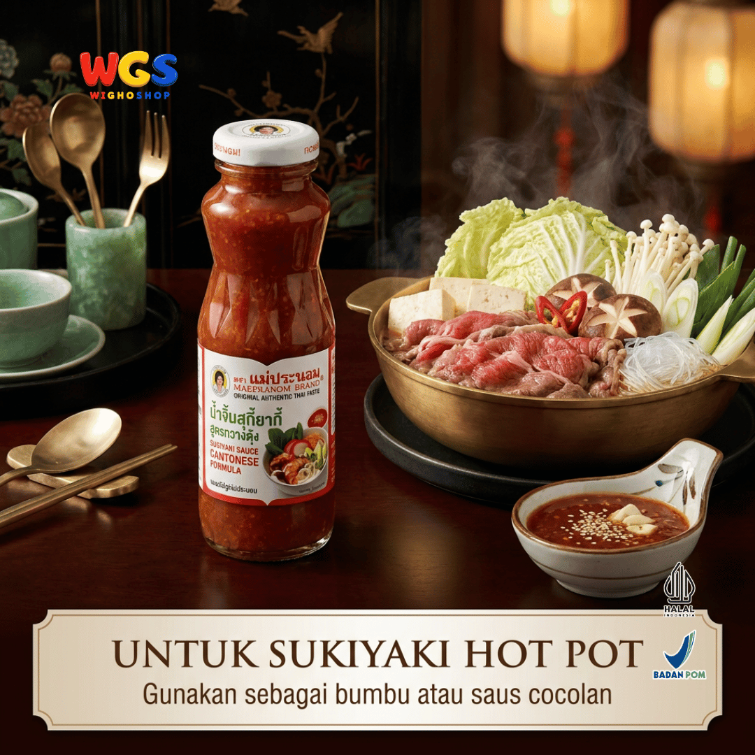 Maepranom Saus Sukiyaki Cantonese Formula 250g - Saus Suki Thailand