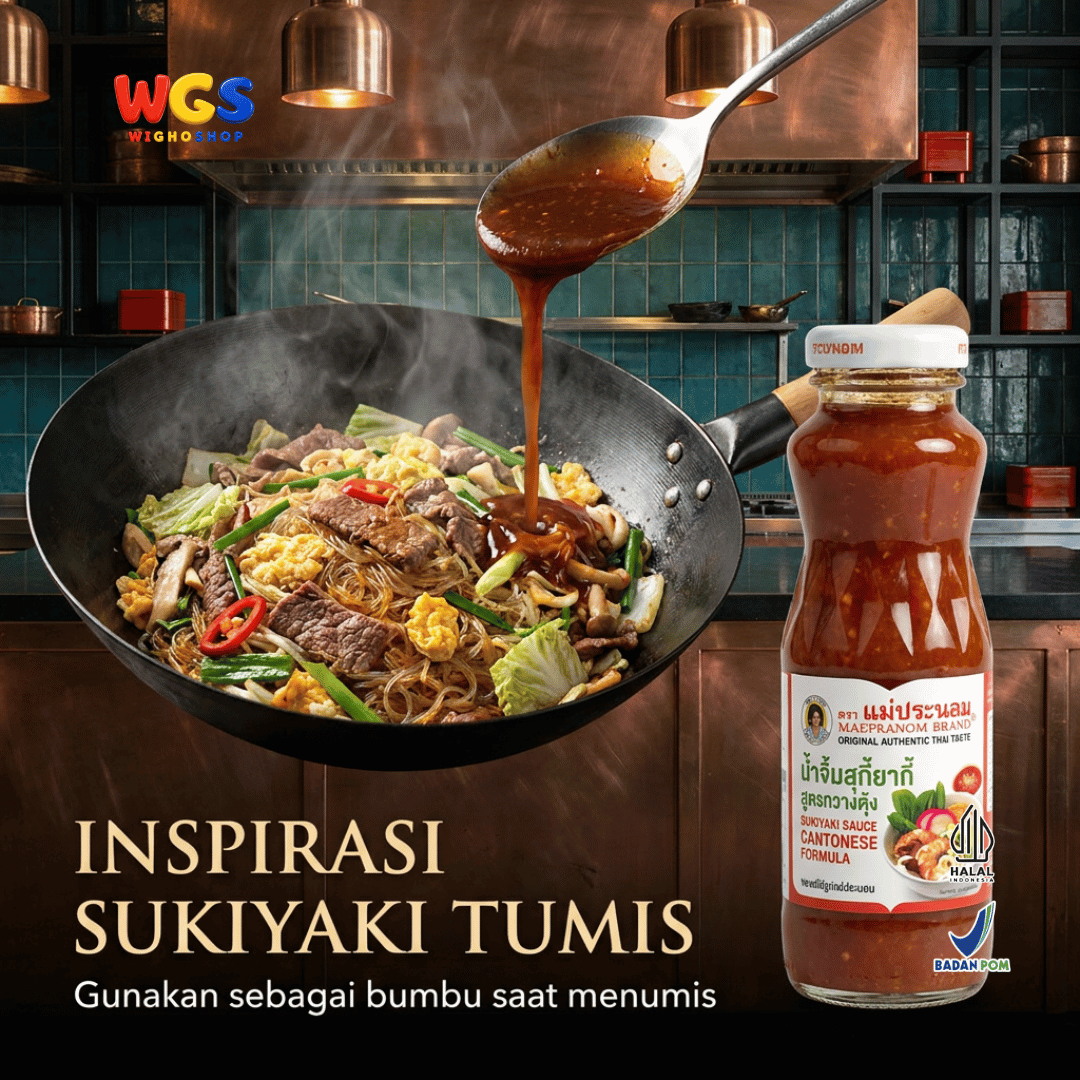 Maepranom Saus Sukiyaki Cantonese Formula 250g - Saus Suki Thailand