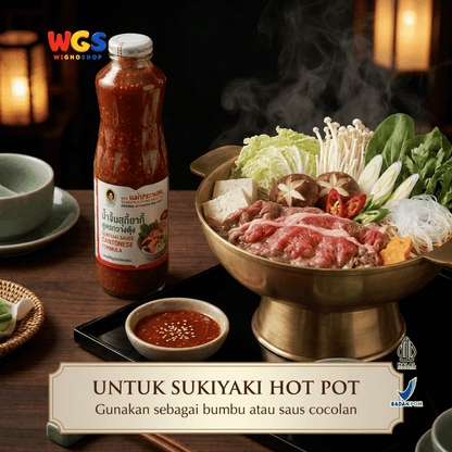 Maepranom Saus Sukiyaki Cantonese Formula 900g - Saus Suki Thailand
