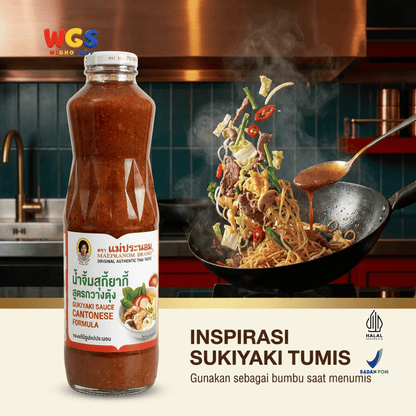 Maepranom Saus Sukiyaki Cantonese Formula 900g - Saus Suki Thailand