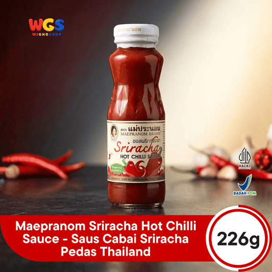 Maepranom Sriracha Hot Chilli Sauce 226g - Saus Cabai Sriracha Pedas Thailand