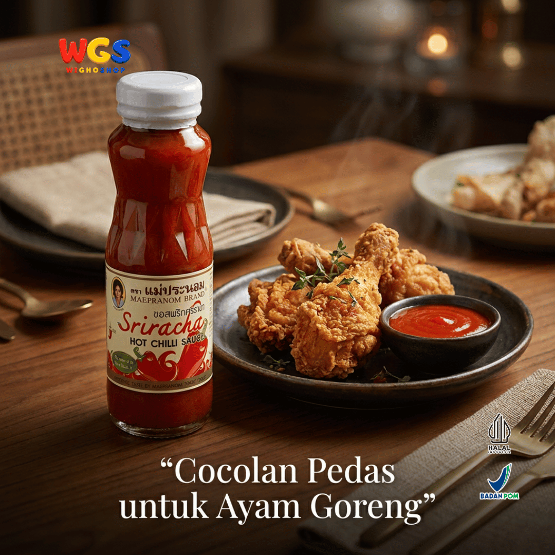Maepranom Sriracha Hot Chilli Sauce 226g - Saus Cabai Sriracha Pedas Thailand