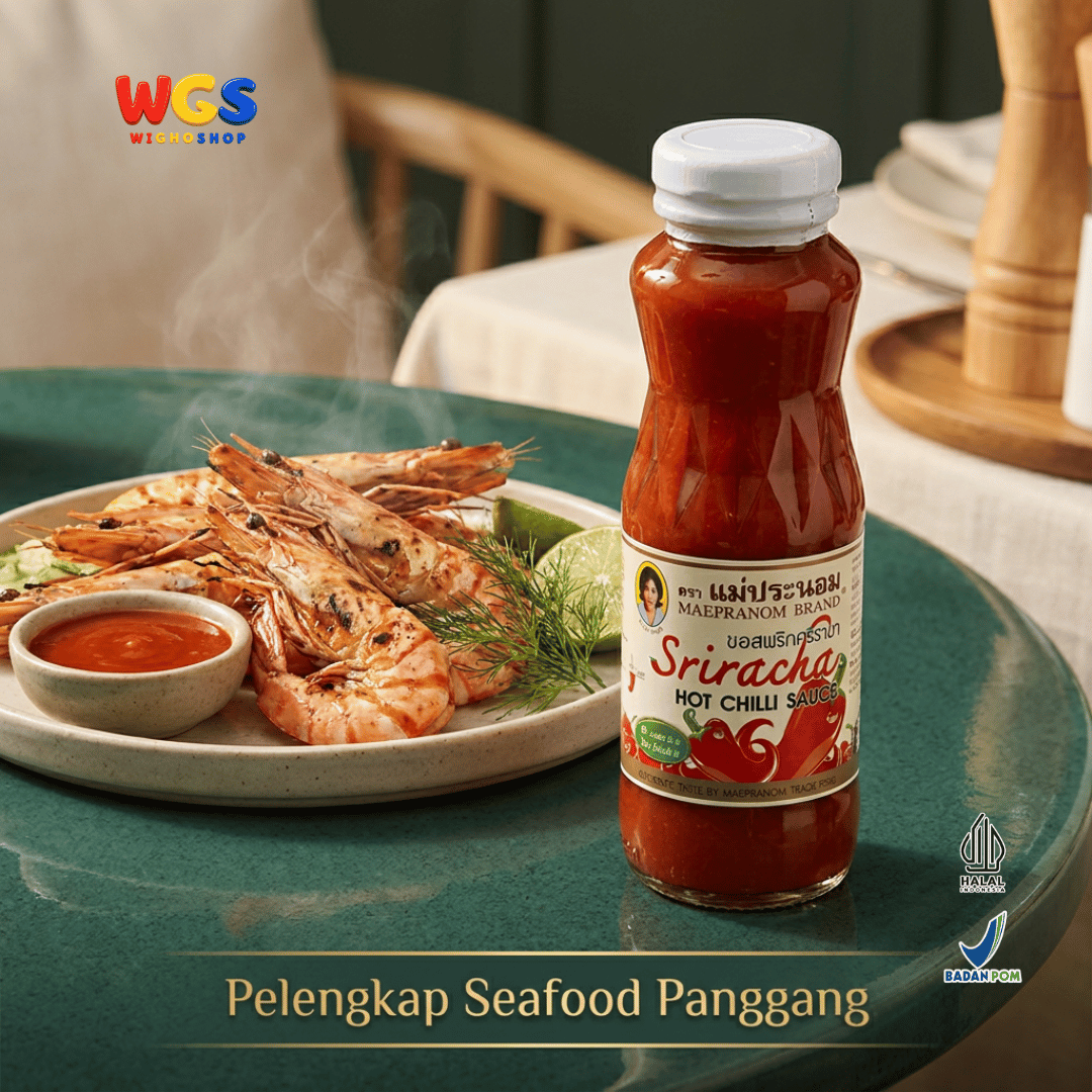 Maepranom Sriracha Hot Chilli Sauce 226g - Saus Cabai Sriracha Pedas Thailand