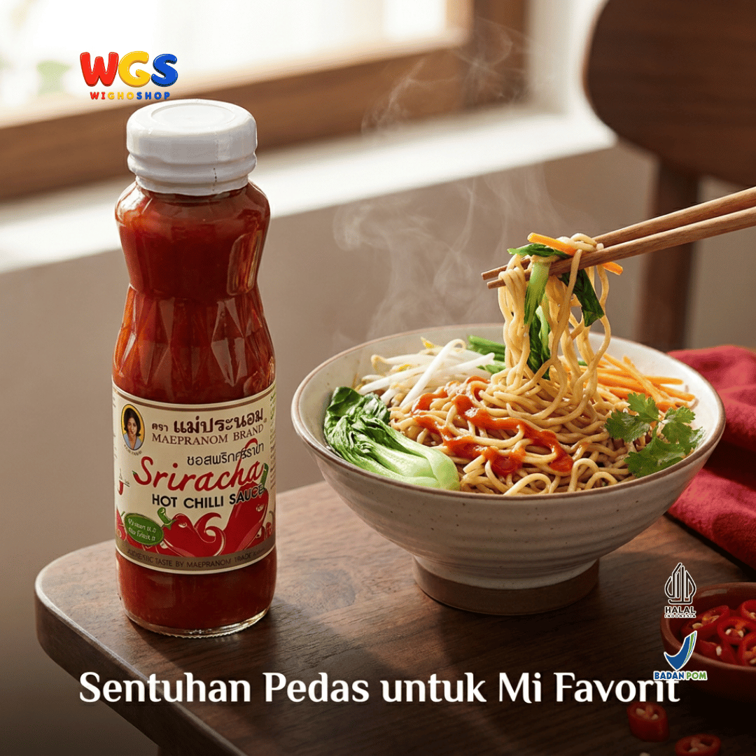 Maepranom Sriracha Hot Chilli Sauce 226g - Saus Cabai Sriracha Pedas Thailand