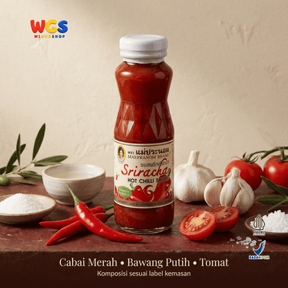 Maepranom Sriracha Hot Chilli Sauce 226g - Saus Cabai Sriracha Pedas Thailand