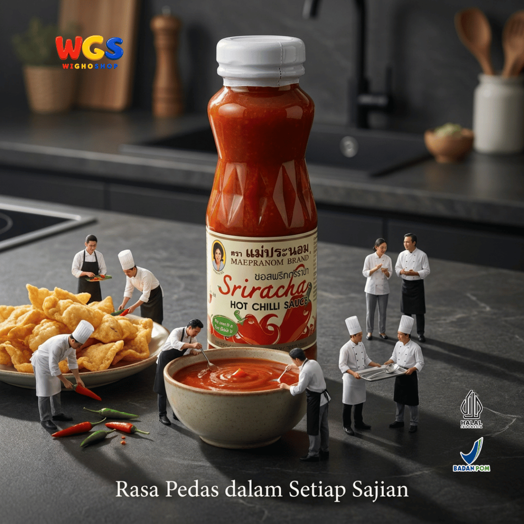 Maepranom Sriracha Hot Chilli Sauce 226g - Saus Cabai Sriracha Pedas Thailand
