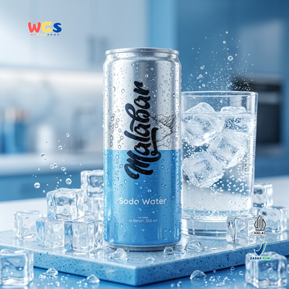 Malabar Soda Water 250ml - Air Soda Sparkling Water Minuman Berkarbonasi Mixer Mocktail Sirup