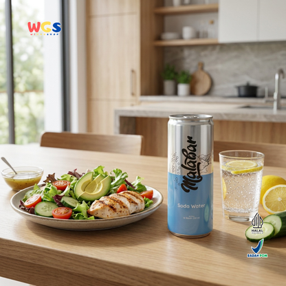 Malabar Soda Water 250ml - Air Soda Sparkling Water Minuman Berkarbonasi Mixer Mocktail Sirup