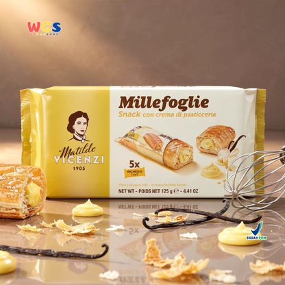 Matilde Vicenzi Millefoglie D'Italia Mini Puff Vanilla Cream Biscuits