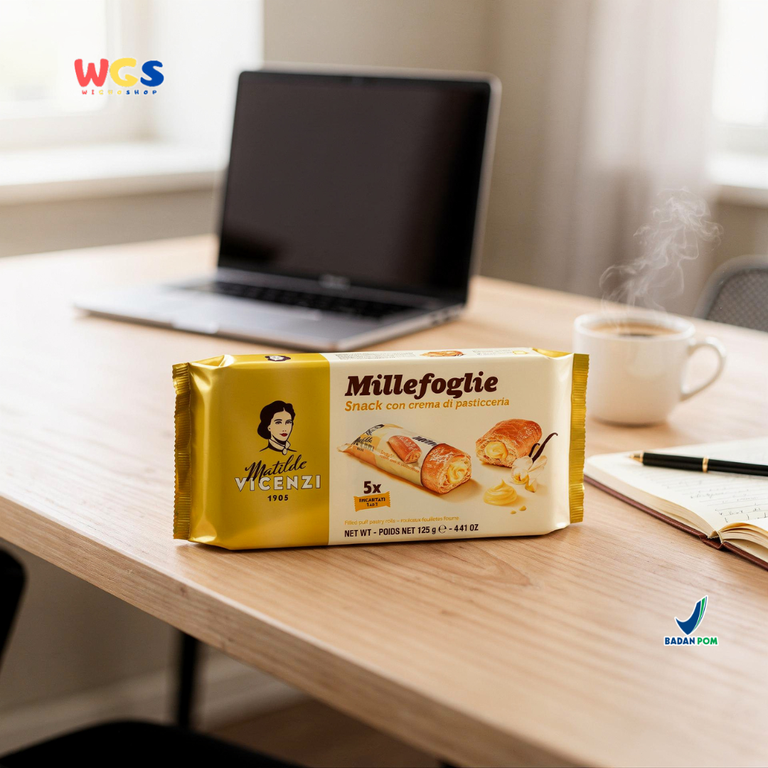 Matilde Vicenzi Millefoglie D'Italia Mini Puff Vanilla Cream Biscuits