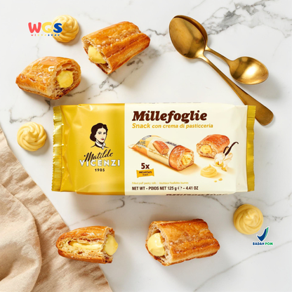 Matilde Vicenzi Millefoglie D'Italia Mini Puff Vanilla Cream Biscuits