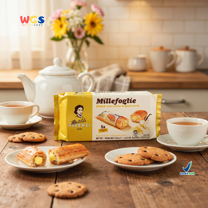 Matilde Vicenzi Millefoglie D'Italia Mini Puff Vanilla Cream Biscuits