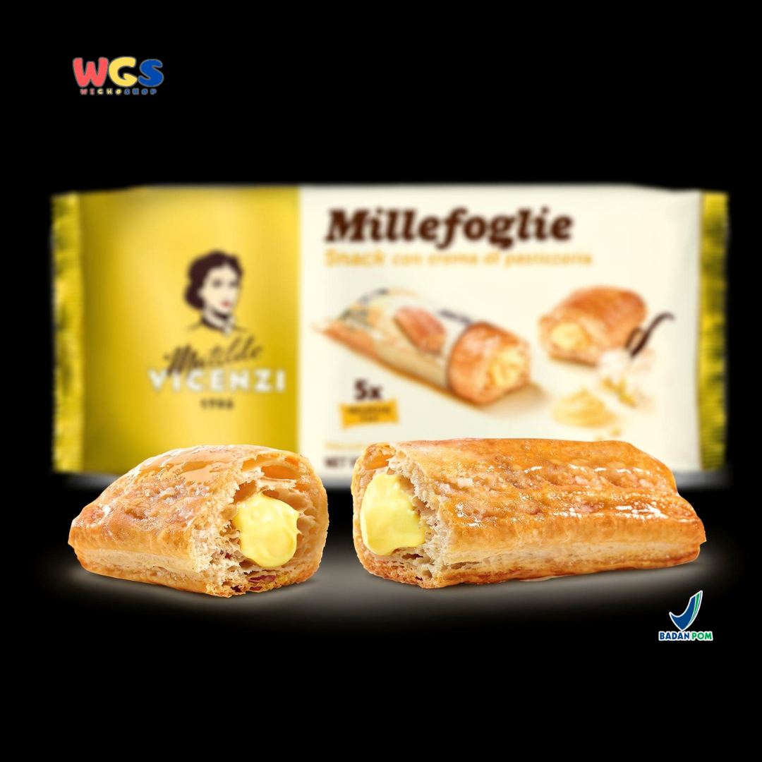 Matilde Vicenzi Millefoglie D'Italia Mini Puff Vanilla Cream Biscuits