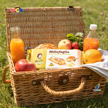 Matilde Vicenzi Millefoglie D'Italia Mini Puff Vanilla Cream Biscuits