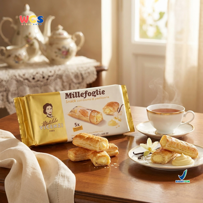 Matilde Vicenzi Millefoglie D'Italia Mini Puff Vanilla Cream Biscuits