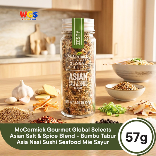 McCormick Gourmet Global Selects Asian Salt & Spice Blend 57g - Bumbu Tabur Asia Nasi Sushi Seafood Mie Sayur