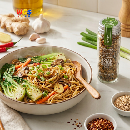 McCormick Gourmet Global Selects Asian Salt & Spice Blend 57g - Bumbu Tabur Asia Nasi Sushi Seafood Mie Sayur