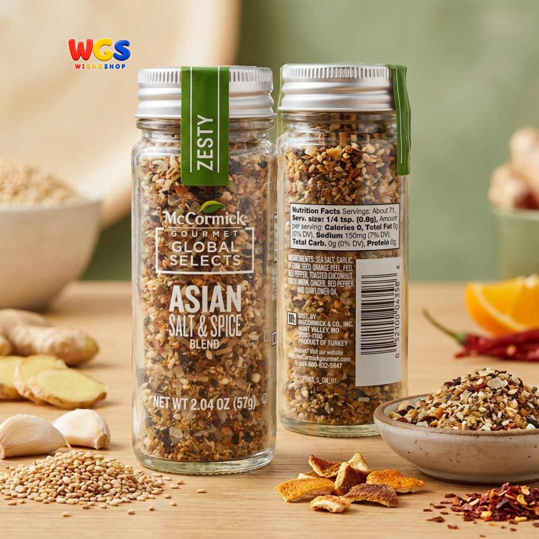 McCormick Gourmet Global Selects Asian Salt & Spice Blend 57g - Bumbu Tabur Asia Nasi Sushi Seafood Mie Sayur