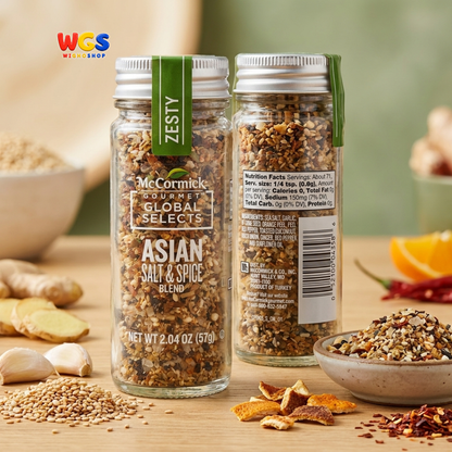 McCormick Gourmet Global Selects Asian Salt & Spice Blend 57g - Bumbu Tabur Asia Nasi Sushi Seafood Mie Sayur