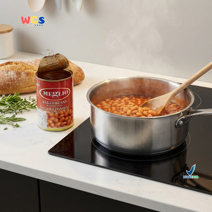 Meglio Baked Beans Fagioli Tondini 425g - Kacang Merah dalam Saus Tomat Kaleng