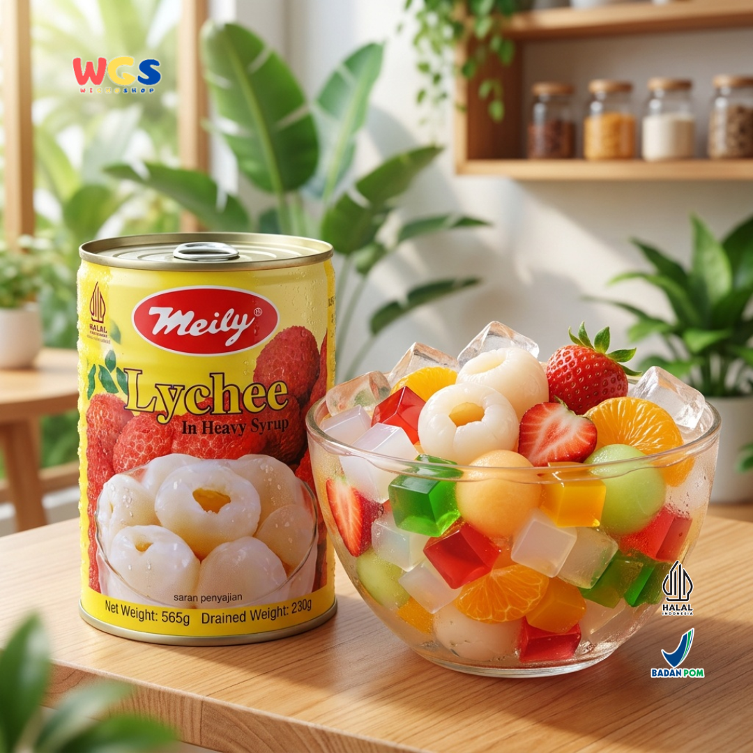 Meily Lychee in Heavy Syrup Premium Grade 565 gr - Canned Lychee Fruit