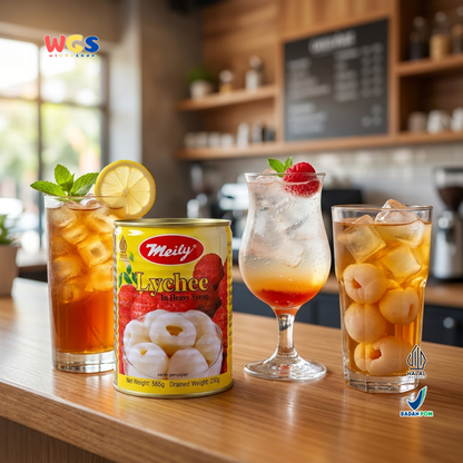 Meily Lychee in Heavy Syrup Premium Grade 565 gr - Canned Lychee Fruit