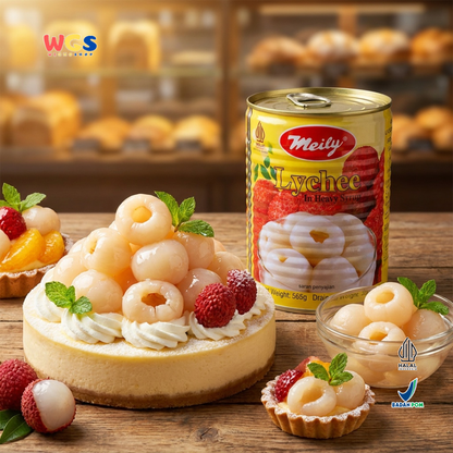 Meily Lychee in Heavy Syrup Premium Grade 565 gr - Canned Lychee Fruit