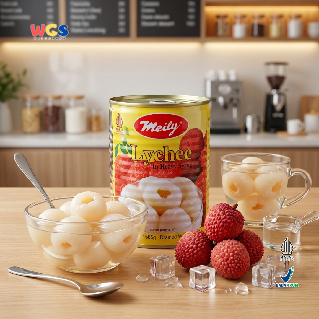 Meily Lychee in Heavy Syrup Premium Grade 565 gr - Canned Lychee Fruit