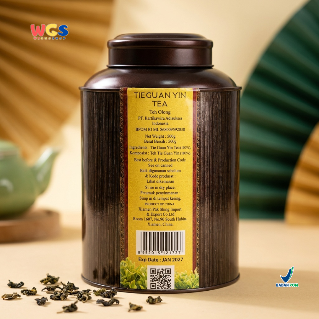 Meily Tie Guan Yin Tea 500g - Teh Oolong China Premium Daun Teh Kering Seduh Hangat