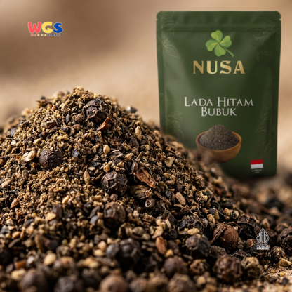 NUSA Lada Hitam Bubuk 500g - Merica Hitam Halus Asli Bumbu Dapur Premium