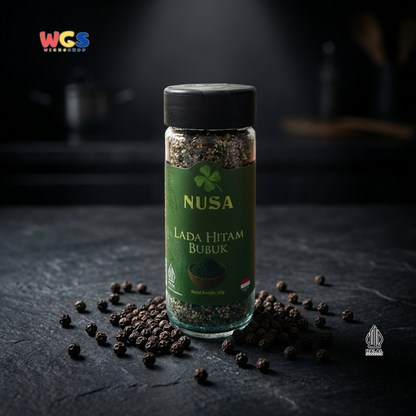 NUSA Lada Hitam Bubuk 50g - Merica Hitam Bubuk Premium Bumbu Dapur Serbaguna