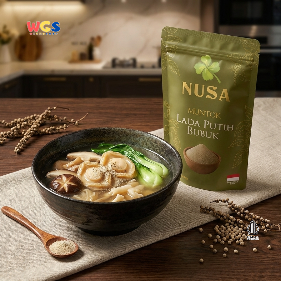 NUSA Muntok Lada Putih Bubuk 250g - Merica Putih Halus Asli Bumbu Dapur Premium