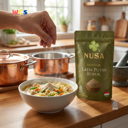 NUSA Muntok Lada Putih Bubuk 250g - Merica Putih Halus Asli Bumbu Dapur Premium
