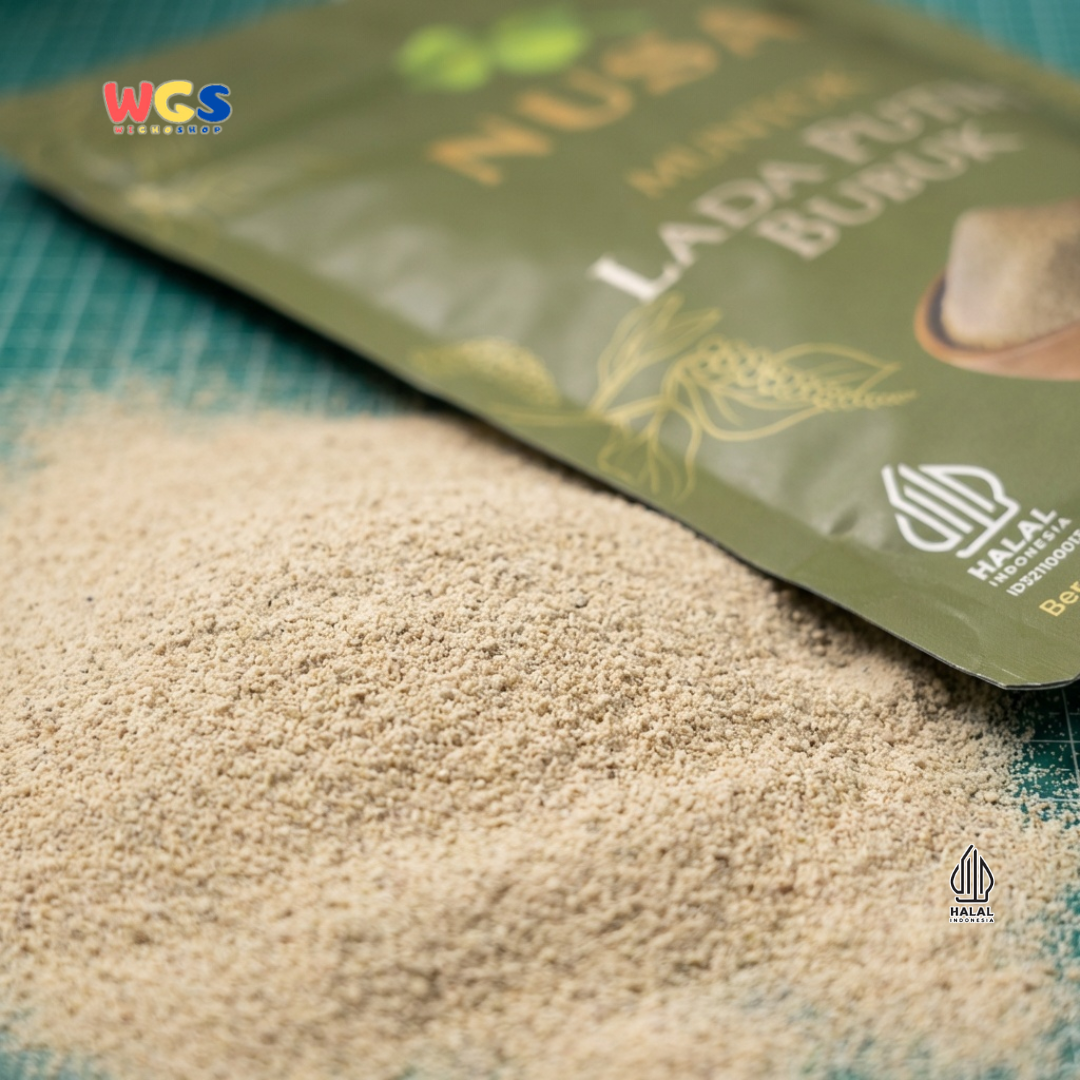 NUSA Muntok Lada Putih Bubuk 250g - Merica Putih Halus Asli Bumbu Dapur Premium
