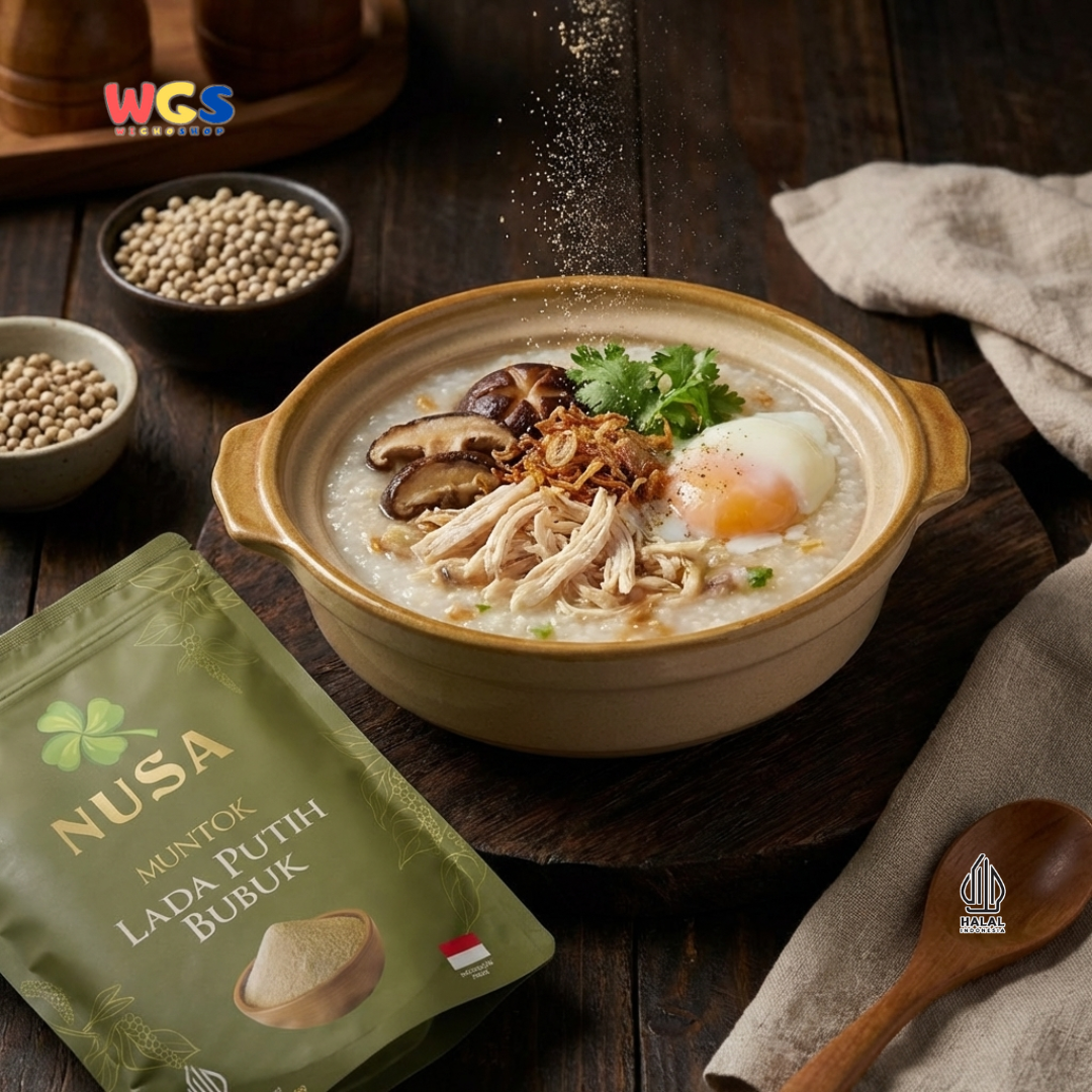 NUSA Muntok Lada Putih Bubuk 500g - Merica Putih Halus Asli Bumbu Dapur Premium