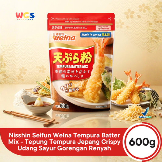Nisshin Seifun Welna Tempura Batter Mix 600g - Tepung Tempura Jepang Crispy Udang Sayur Gorengan Renyah
