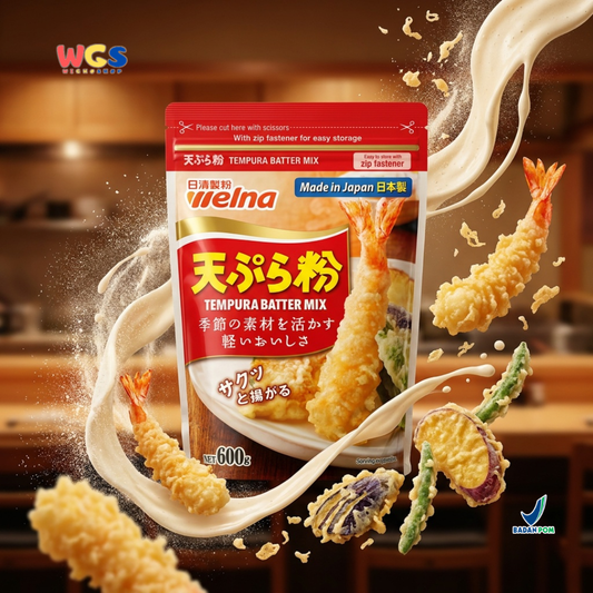 Nisshin Seifun Welna Tempura Batter Mix 600g - Tepung Tempura Jepang Crispy Udang Sayur Gorengan Renyah