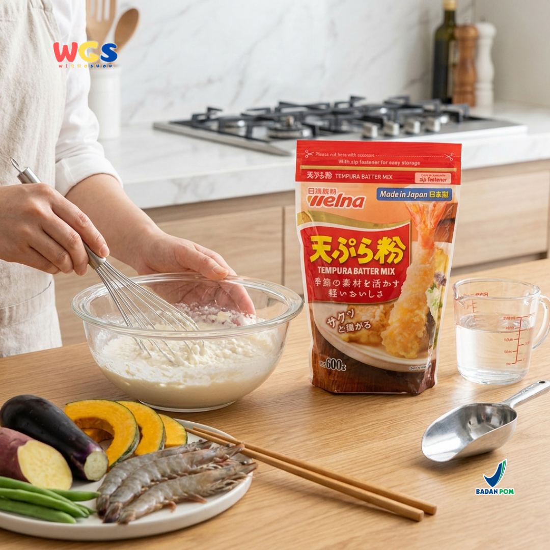 Nisshin Seifun Welna Tempura Batter Mix 600g - Tepung Tempura Jepang Crispy Udang Sayur Gorengan Renyah